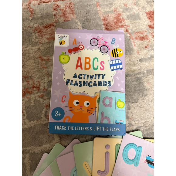 Other - Bright ABCs Activity Flashcards Trace Letters Lift Flaps Early Learning